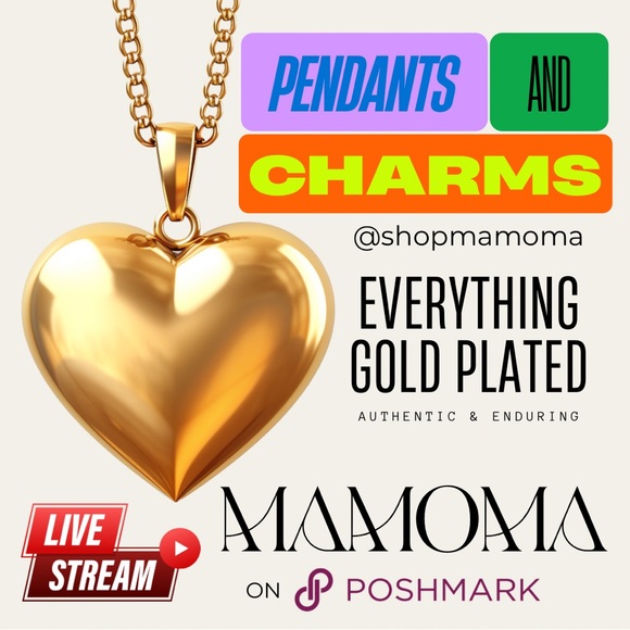 Jewelry - Gold OR Silver Plated Pendants & Charms (Show Listing)